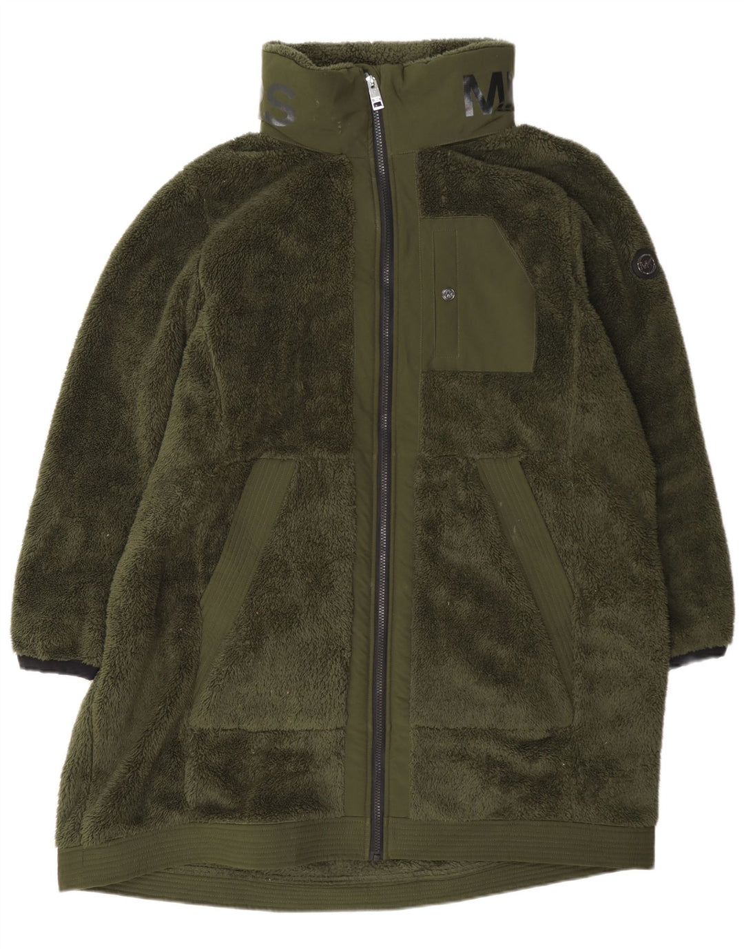 Palton din lână Michael Kors pentru femei UK 20 2XL Poliester verde