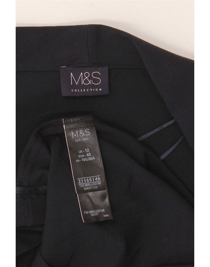 Jachetă pentru femei Marks & Spencer Open Blazer UK 12 Medium Bleumarin Poliester
