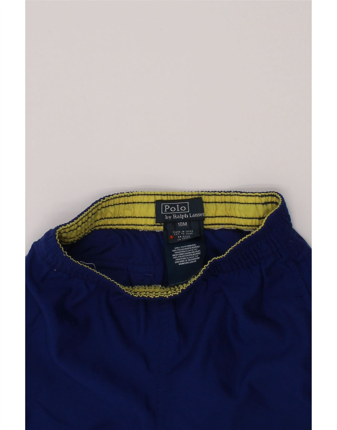POLO RALPH LAUREN Pantaloni scurti sport pentru bebelusi 12-18 luni poliester albastru