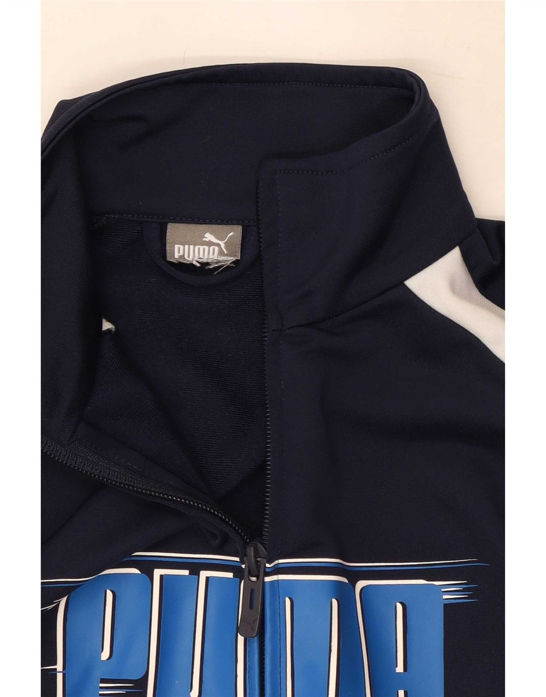 Jachetă de trening cu grafică Puma pentru bărbați, albastru mic, color block