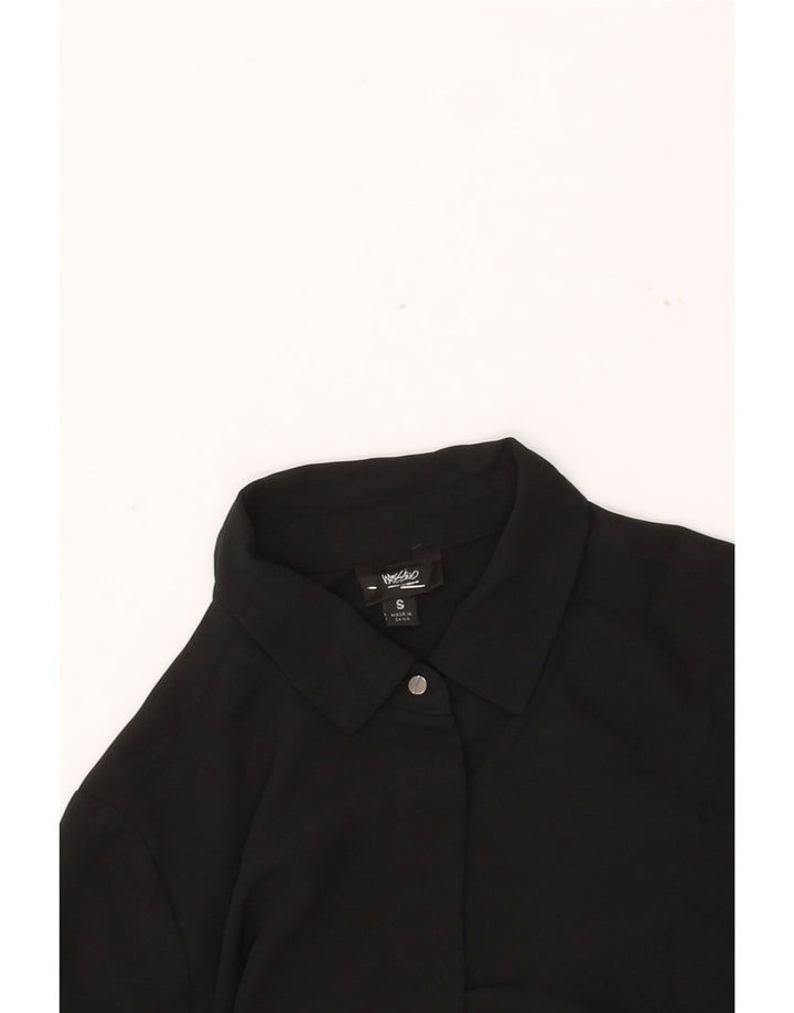 MOSSIMO Womens Shirt Blouse UK 10 Small Black Polyester Vintage Mossimo and Second-Hand Mossimo from Messina Hembry 