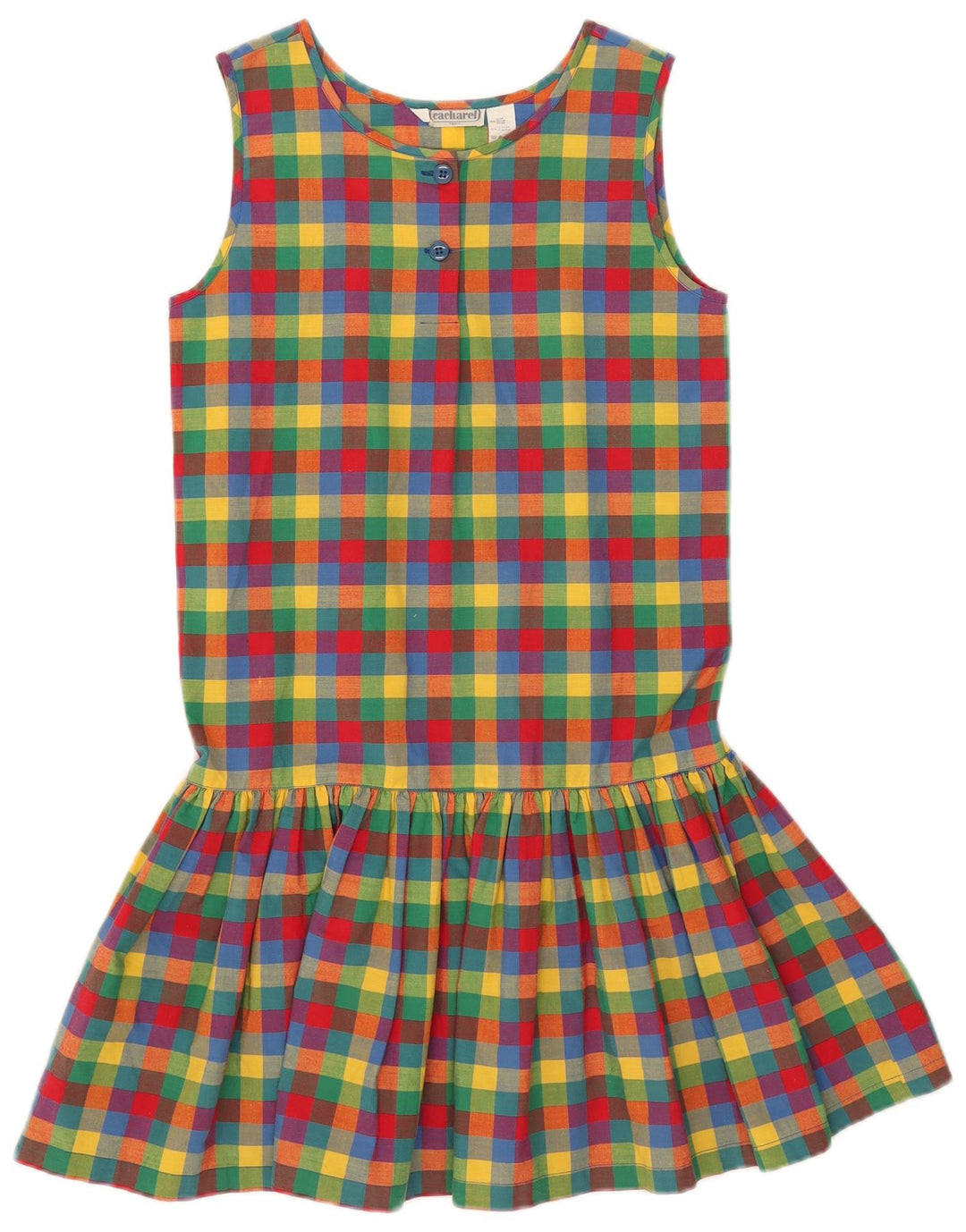Rochie A-Line fără mâneci Cacharel pentru femei US 12, mare, multicoloră