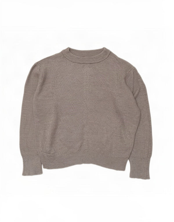 Pulover oversize cu gât de barca Zara pentru femei UK 10 Mic Gri