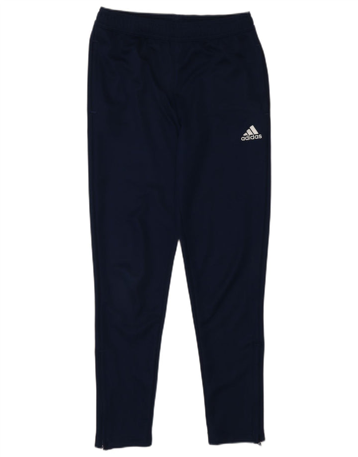 Pantaloni de trening ADIDAS Aeroready pentru baieti 11-12 ani poliester bleumarin