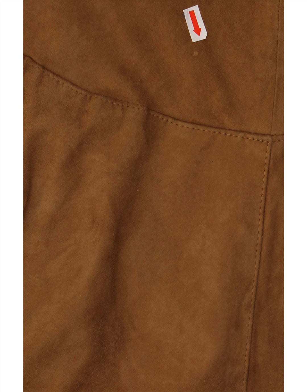 Blazer Vintage pentru femei cu 4 nasturi din piele intoarsa, UK 16, maro mare