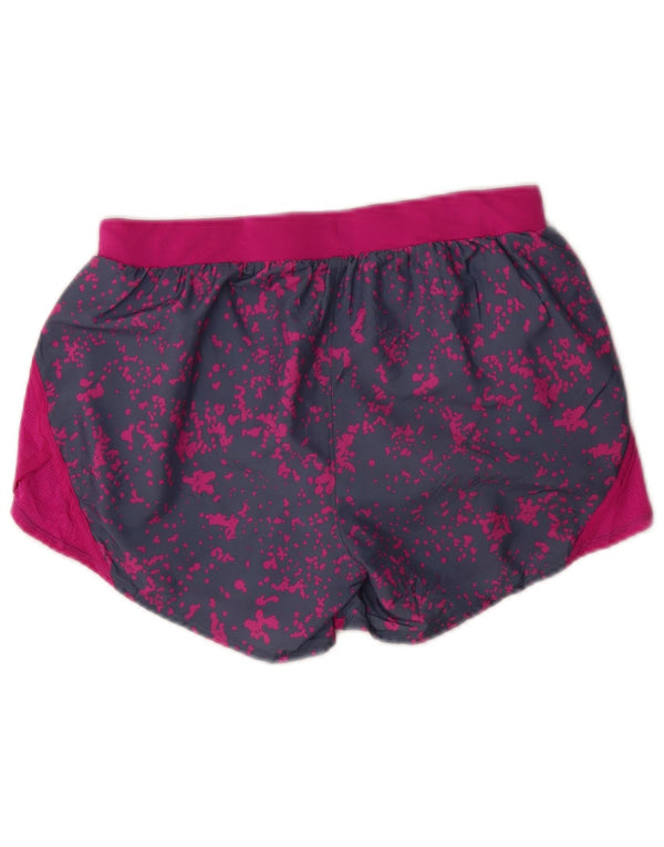 Pantaloni scurti sport Under Armour pentru femei Heat Gear UK 8 Small Grey Spotted