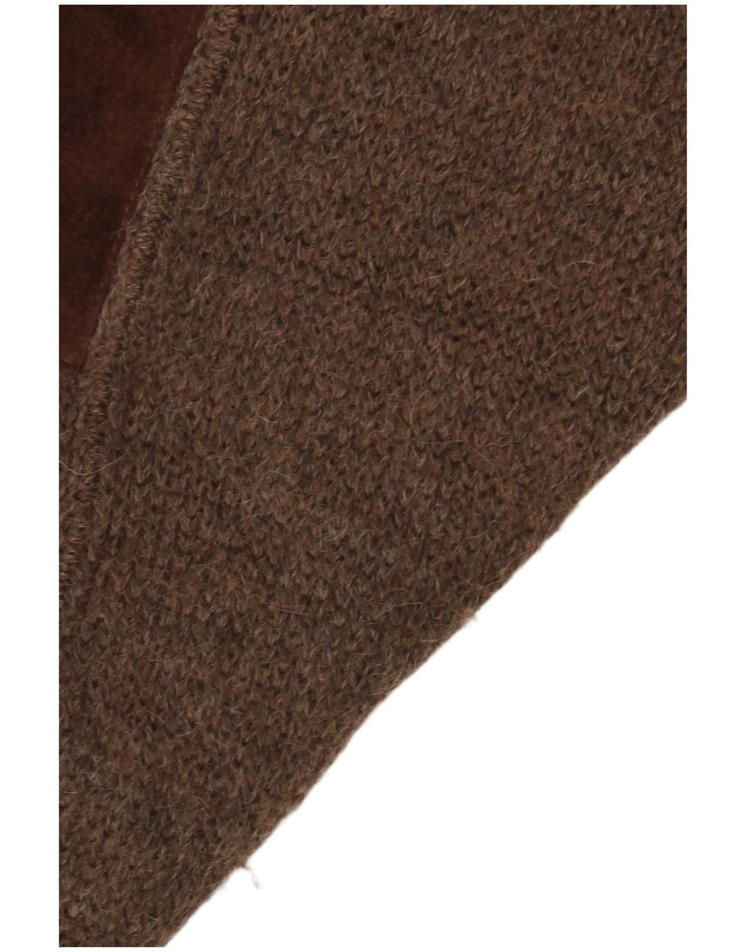 Jachetă vintage pentru bărbați din tricot, UK 40, mare, maro, bloc de culoare