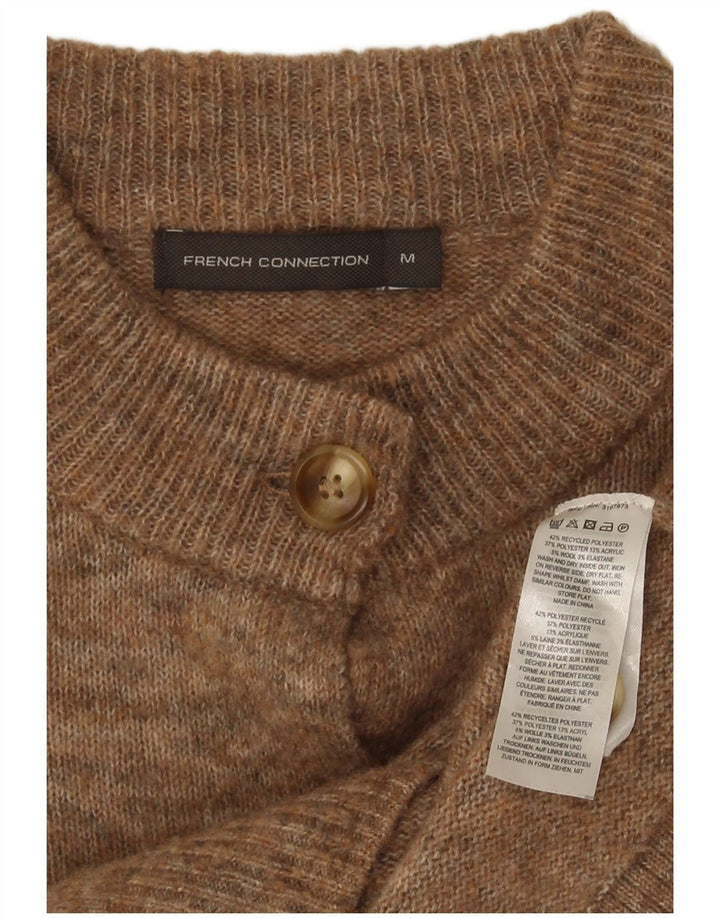 Pulover cardigan French Connection pentru femei UK 14 Medium Brown Flecked
