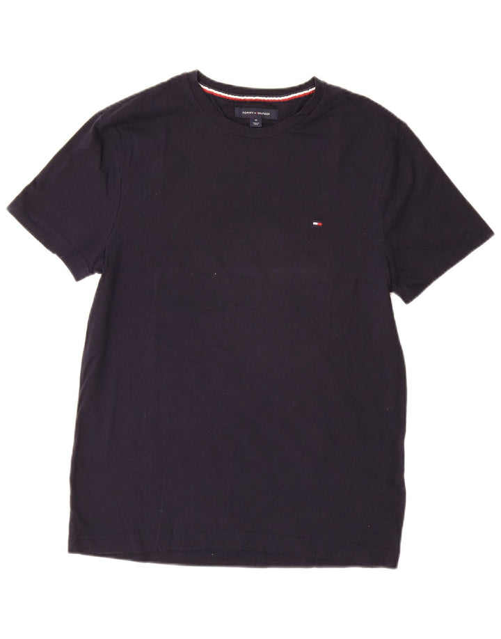 TOMMY HILFIGER Tricou pentru bărbați Stretch Slim Fit Top mediu din bumbac bleumarin