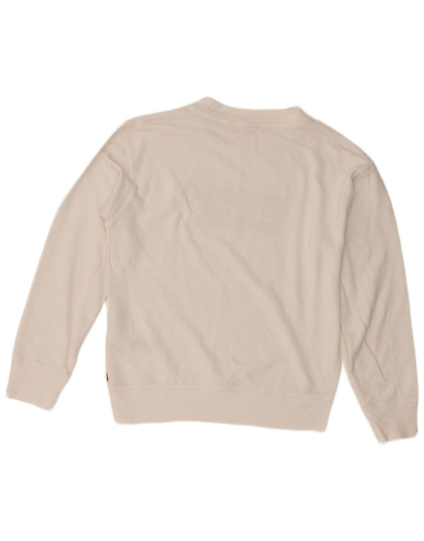 Pulover pentru femei Levi's Graphic Oversized Pulover UK 6 XS Bumbac alb