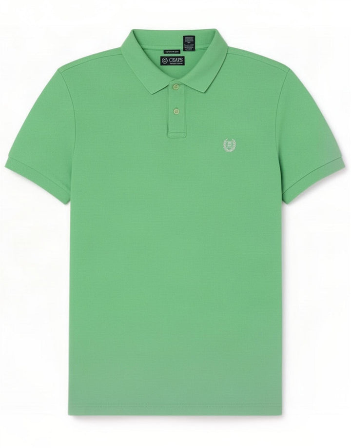 Chaps Cămașă polo personalizată pentru bărbați, bumbac verde mediu