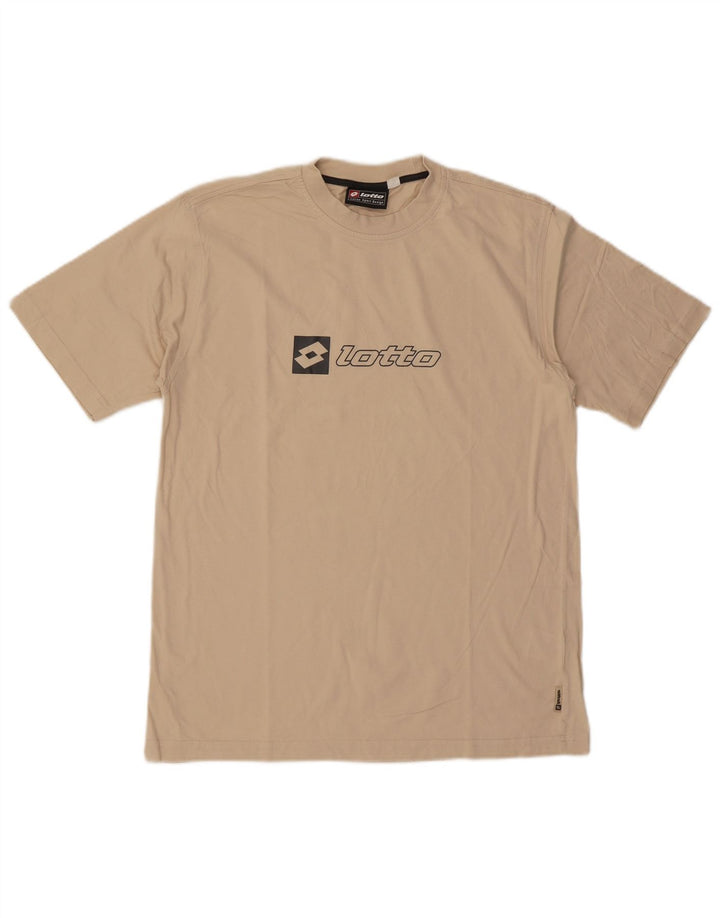 Tricou grafic pentru bărbați Lotto Top Medium Bej Bumbac