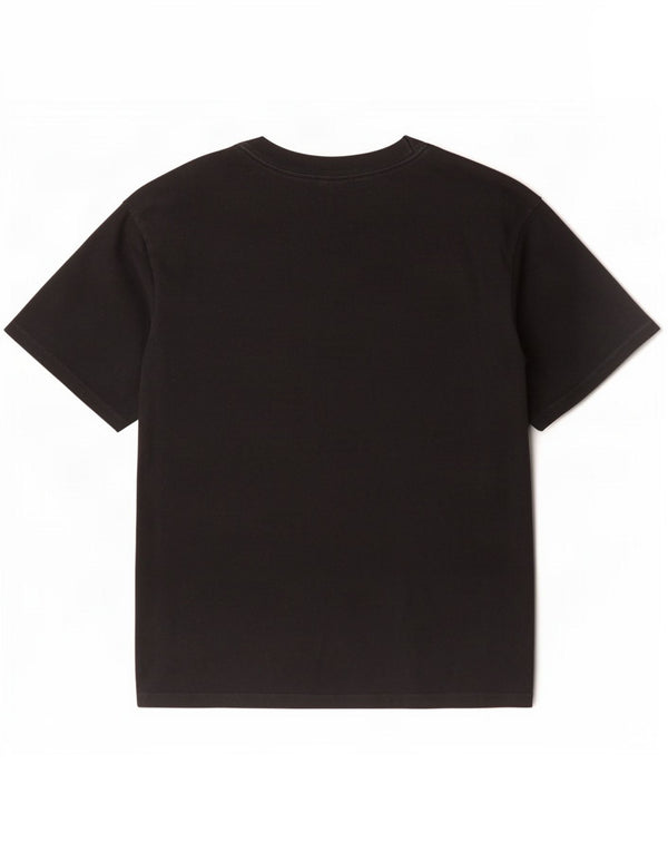 Tricou pentru bărbați Adidas Top mic, negru, bumbac cu dungi