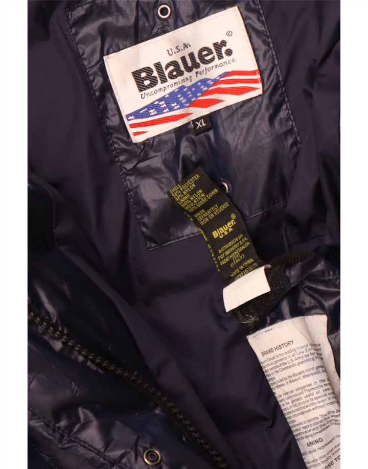 Blauer pentru damă, cu glugă, căptușită, UK 18 XL, poliester, albastru