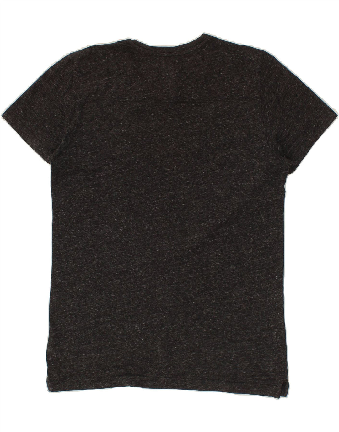 ADIDAS Mens T-Shirt Top Medium Black Flecked Cotton Vintage Adidas and Second-Hand Adidas from Messina Hembry 