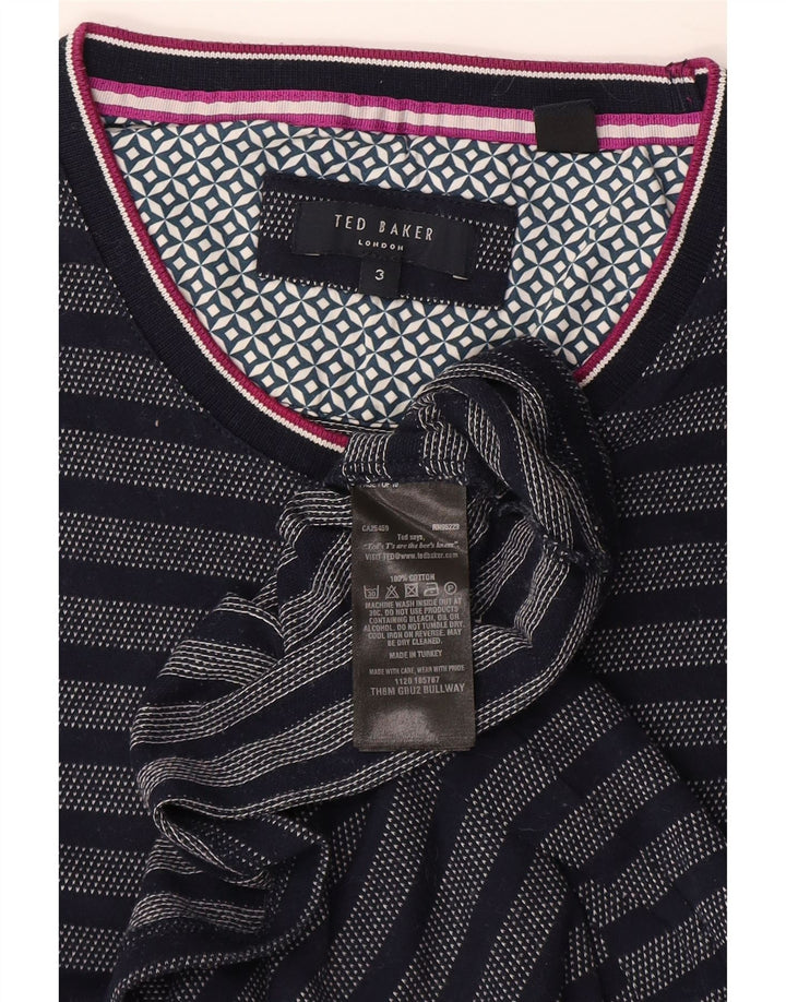 Tricou Bărbați Ted Baker Top Mărimea 3 Mediu Bleumarin Bumbac cu dungi