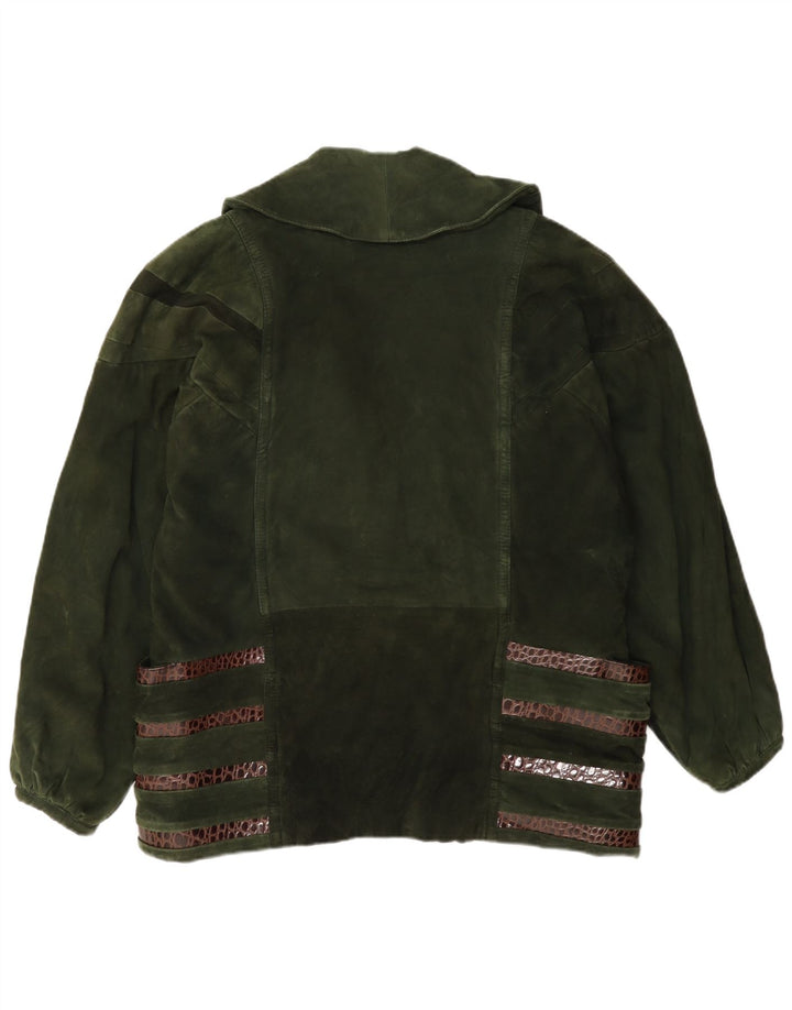 Pancaldi & B Jachetă de piele întoarsă pentru femei IT 42 Medium Khaki