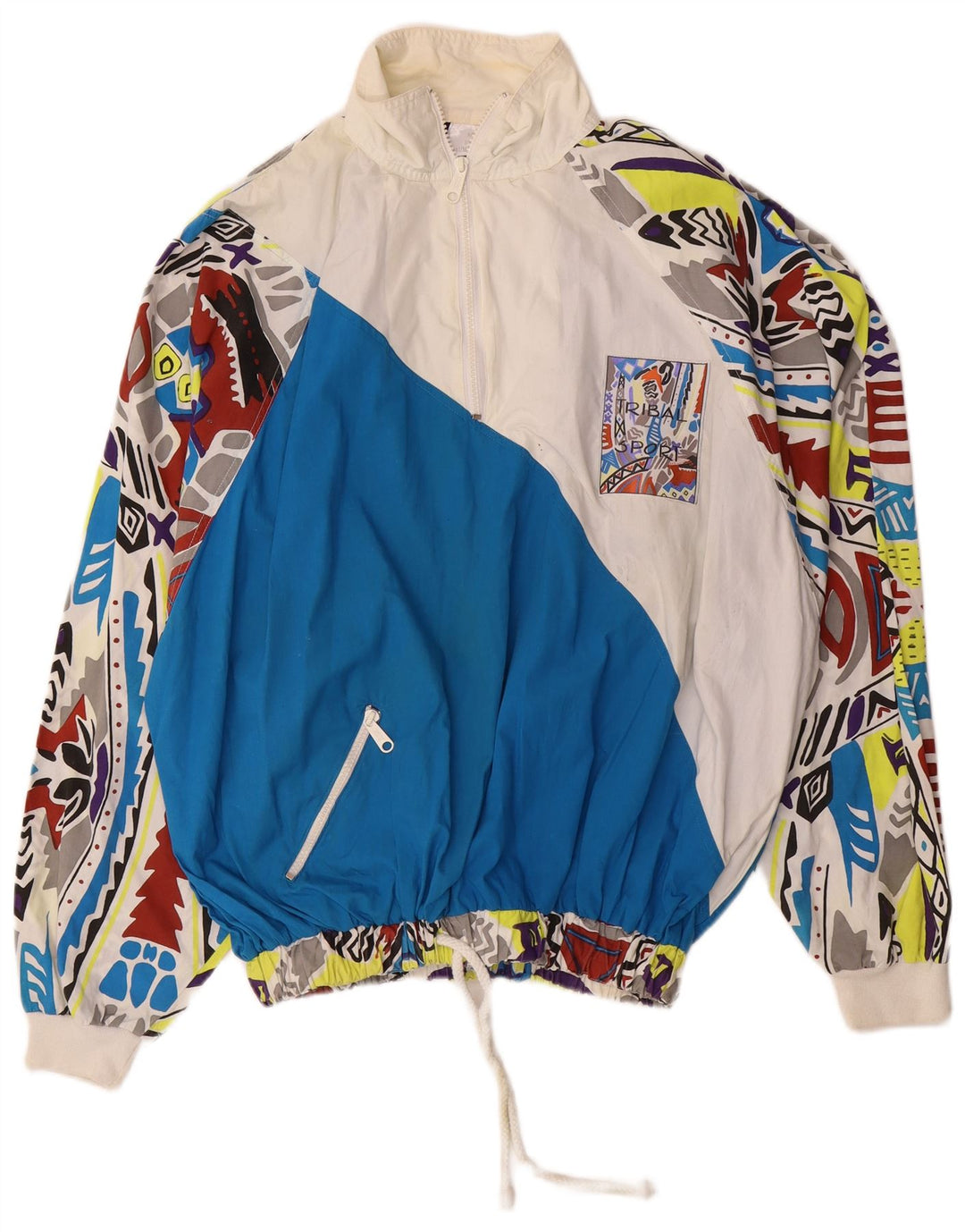 Trening pentru bărbați, cu model abstract, cu croiala lejeră, bluză medie