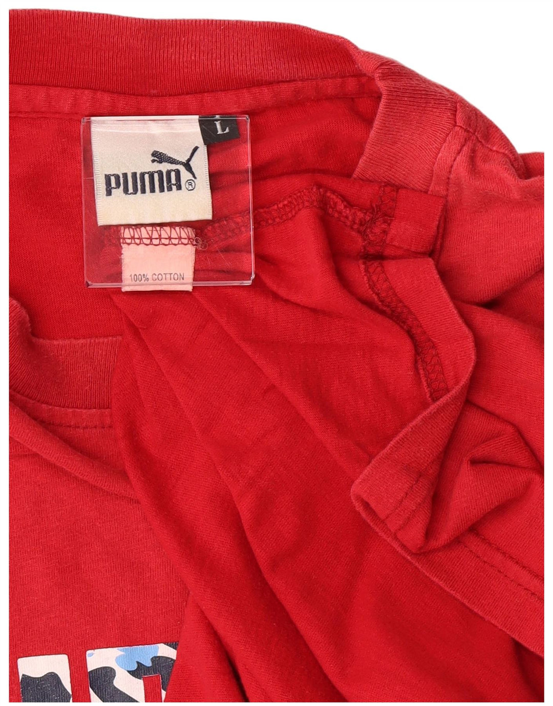 Tricou grafic Puma pentru bărbați Top mare bumbac roșu