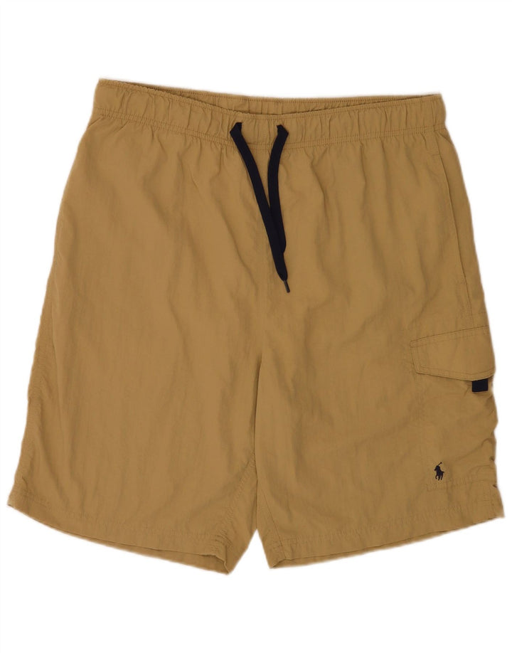 Pantaloni scurți de înot Polo Ralph Lauren pentru bărbați, nailon mediu kaki