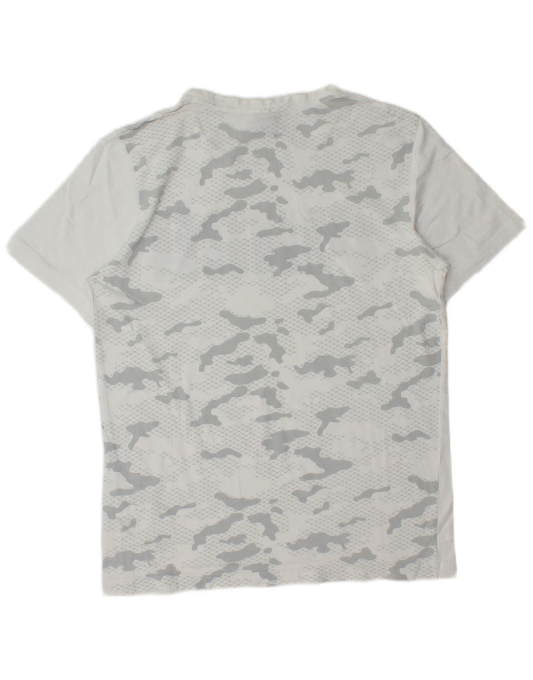 Tricou grafic Puma pentru bărbați Top mic, alb, din bumbac camuflat