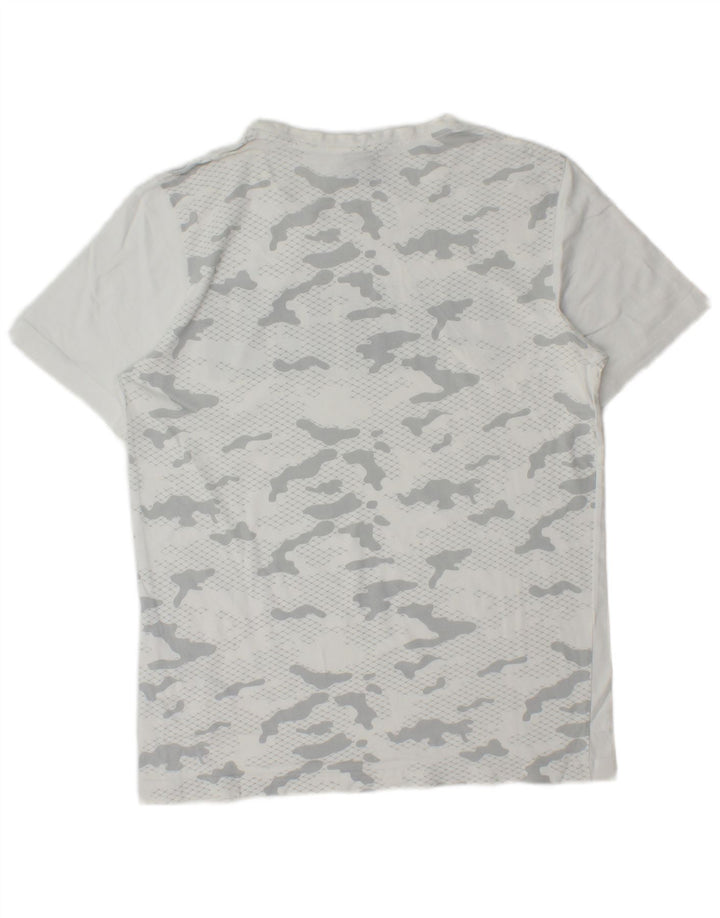 Tricou grafic Puma pentru bărbați Top mic, alb, din bumbac camuflat