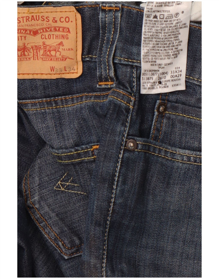 Blugi slim pentru femei LEVI'S W33 L31 bumbac bleumarin