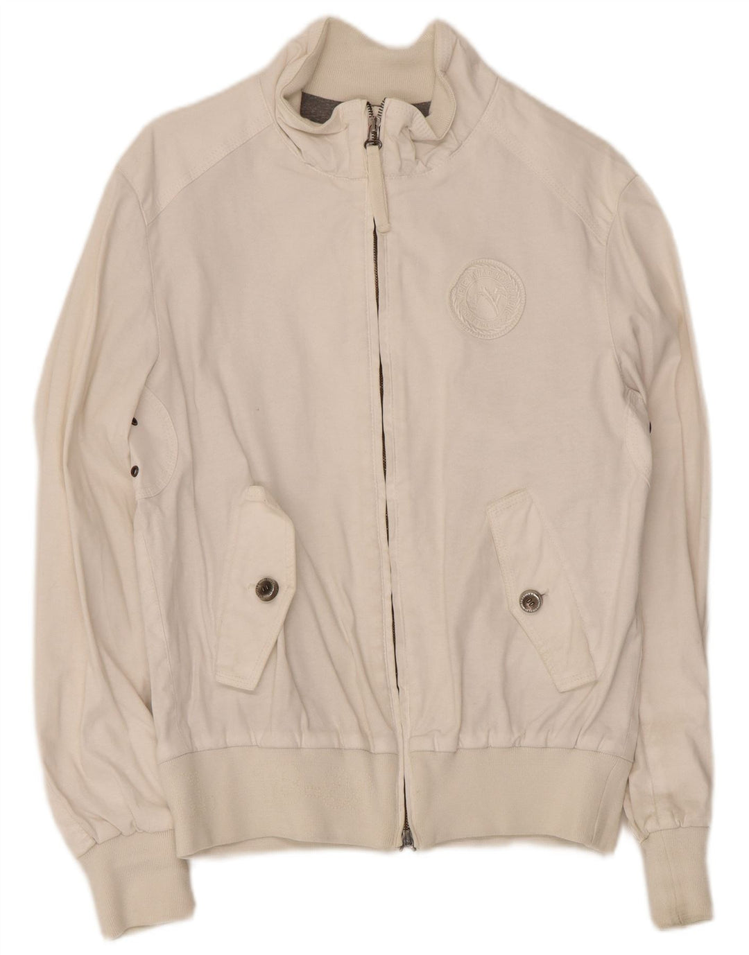 Bomber vintage pentru bărbați IT 46 Small White Viscose