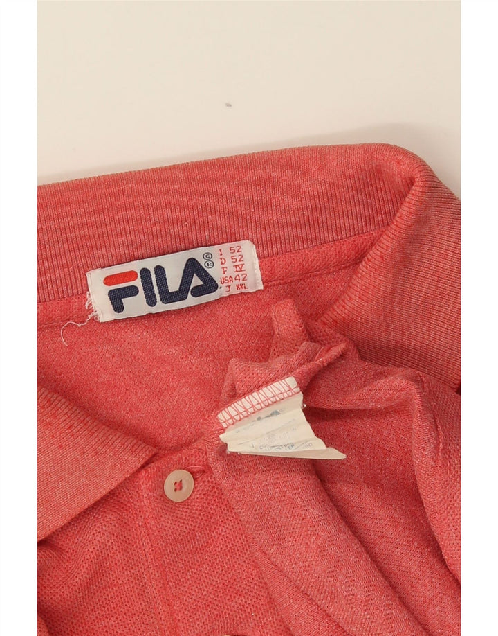 Tricou Polo Fila Bărbați IT 52 Mare Bumbac Roșu