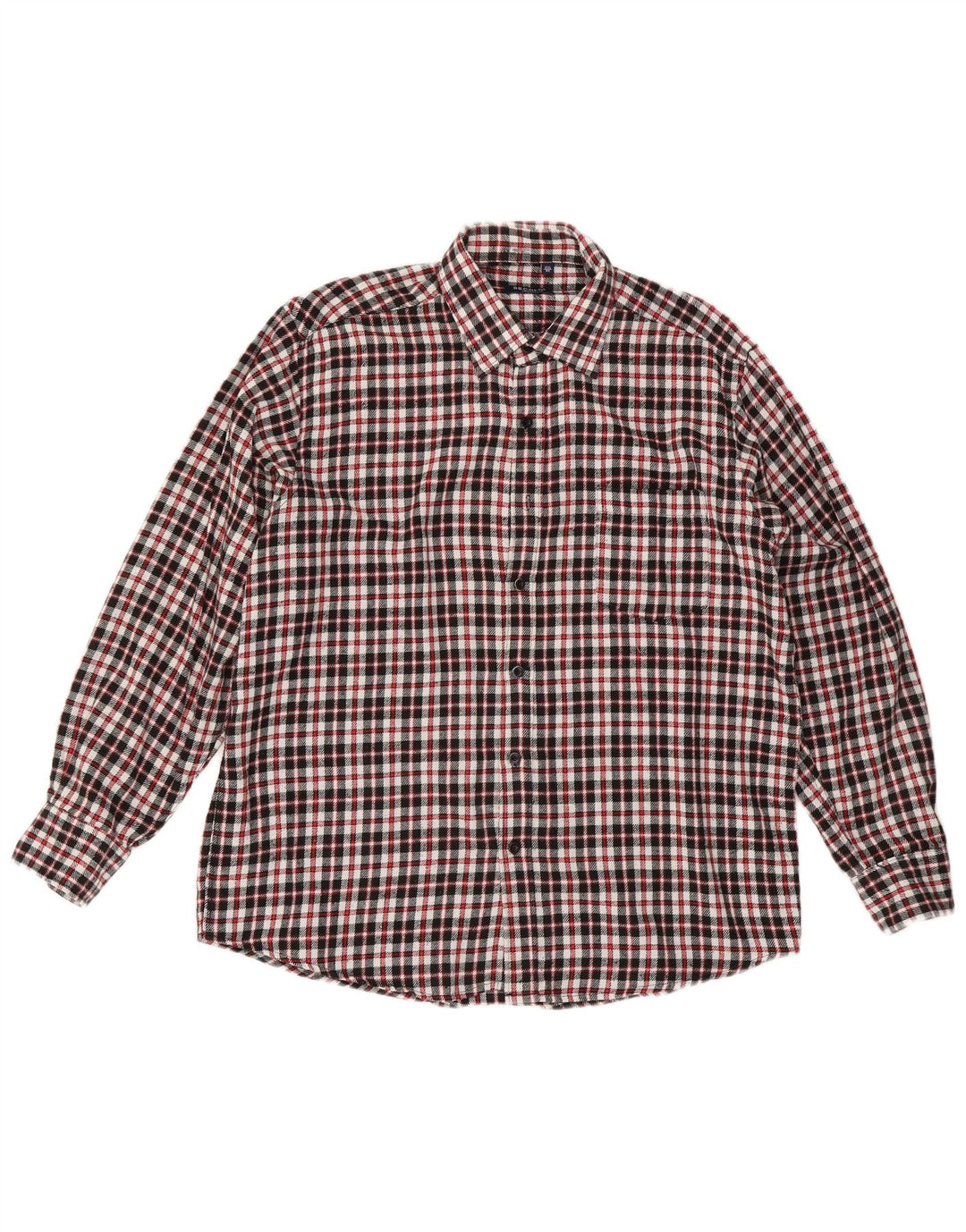 Cămașă Vintage pentru bărbați din flanel Mărimea 17 1/2 44 XL roșu Check