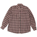 Cămașă Vintage pentru bărbați din flanel Mărimea 17 1/2 44 XL roșu Check