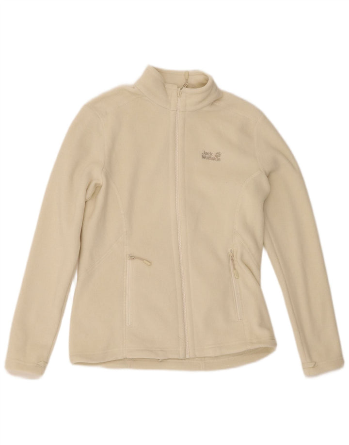 Jack Wolfskin Jachetă pentru femei Liner Fleece UK 8/10 Poliester mic alb