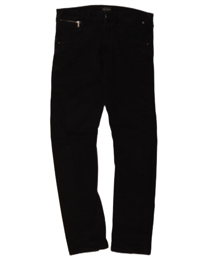 Blugi slim pentru bărbați Jack & Jones W33 L34 negri