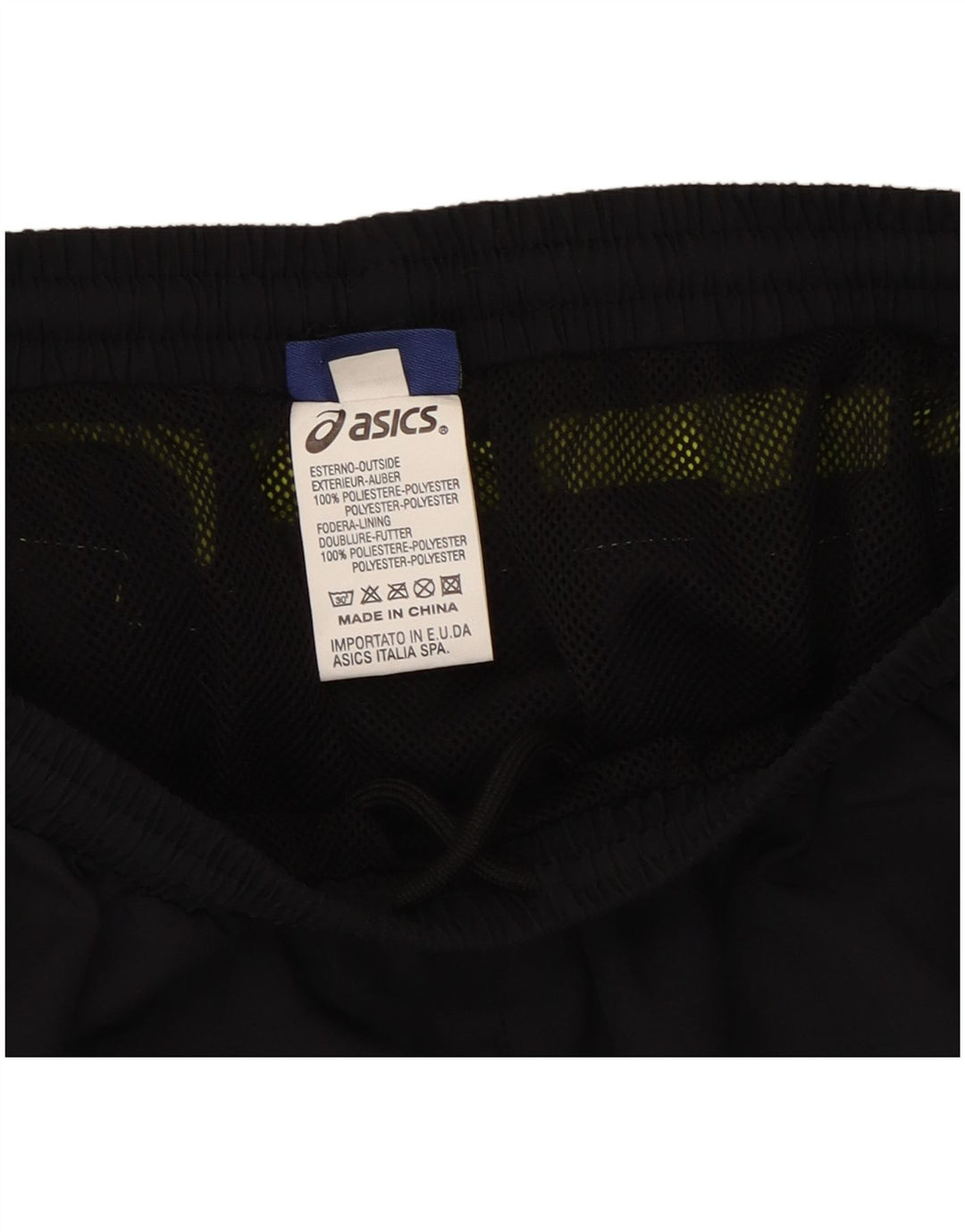 Pantaloni scurti sport Asics pentru femei UK 12 Medium Black Colorblock Poliester