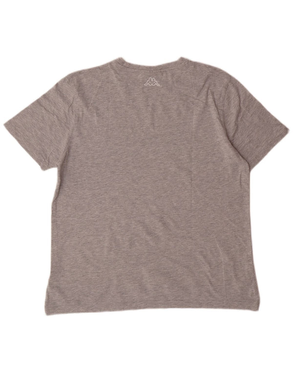 Tricou grafic KAPPA pentru bărbați Top mare din bumbac cu pete gri