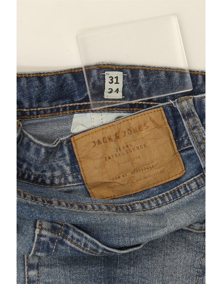 JACK & JONES Blugi Tim Slim pentru bărbați W31 L31 Bumbac albastru