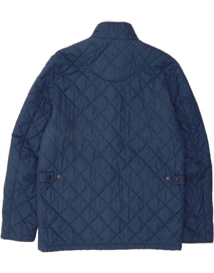 BARBOUR Mens Quilted Jacket UK 40 Large Blue Polyester Vintage Barbour and Second-Hand Barbour from Messina Hembry 