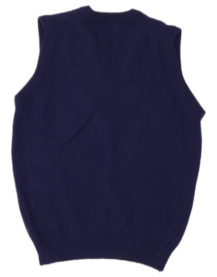Lyle & Scott Vestă bărbați Tank Top Mic bleumarin Lână de miel