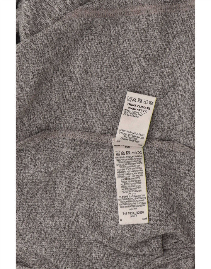 Rochie A-Line pentru femei Marks & Spencer cu mâneci 3/4 UK 12 Medium Gri Poliester