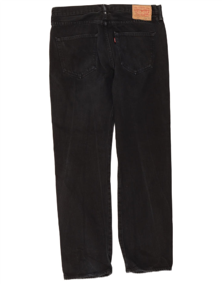 Levi's Mens 501 Straight Jeans W34 L32 Navy Blue Cotton