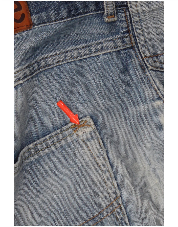 Bermude denim Lee pentru bărbați W34, mare, albastru, bumbac