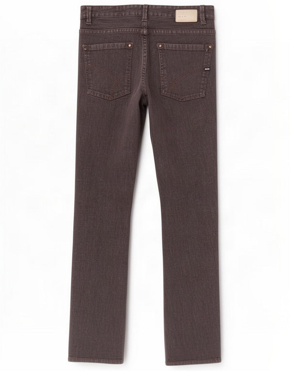 Gas Womens Straight Jeans W30 L33 Grey Cotton