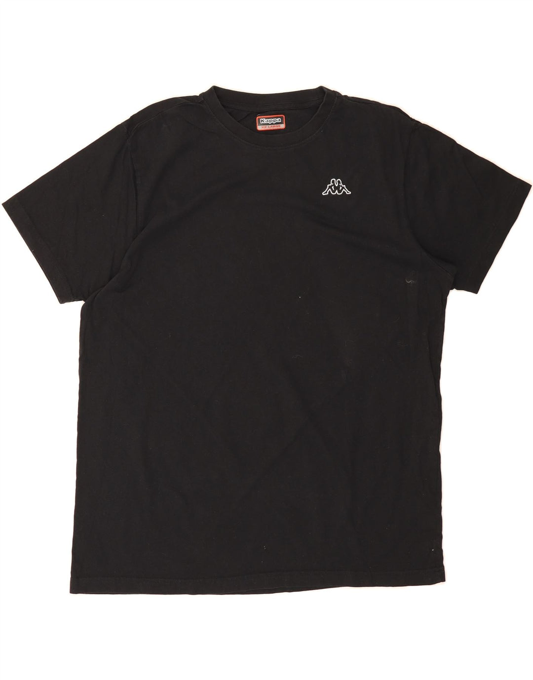 KAPPA Mens T-Shirt Top 2XL Black Cotton Vintage Kappa and Second-Hand Kappa from Messina Hembry 