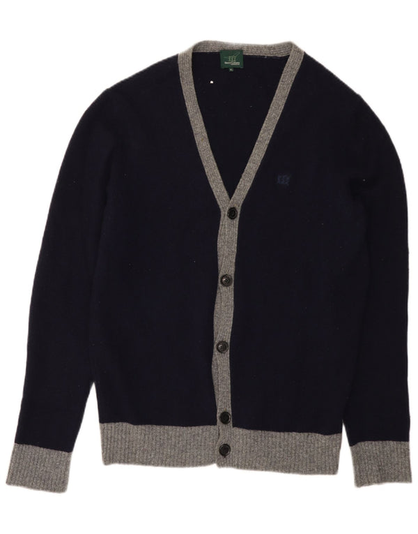 HENRY COTTONS Pulover cardigan pentru bărbați, XL, bleumarin, color block