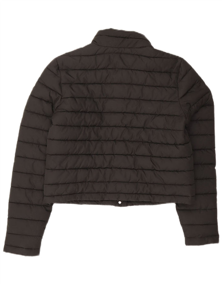 Jachetă Captusată Crop Superdry pentru femei UK 8 Small Negru Poliester