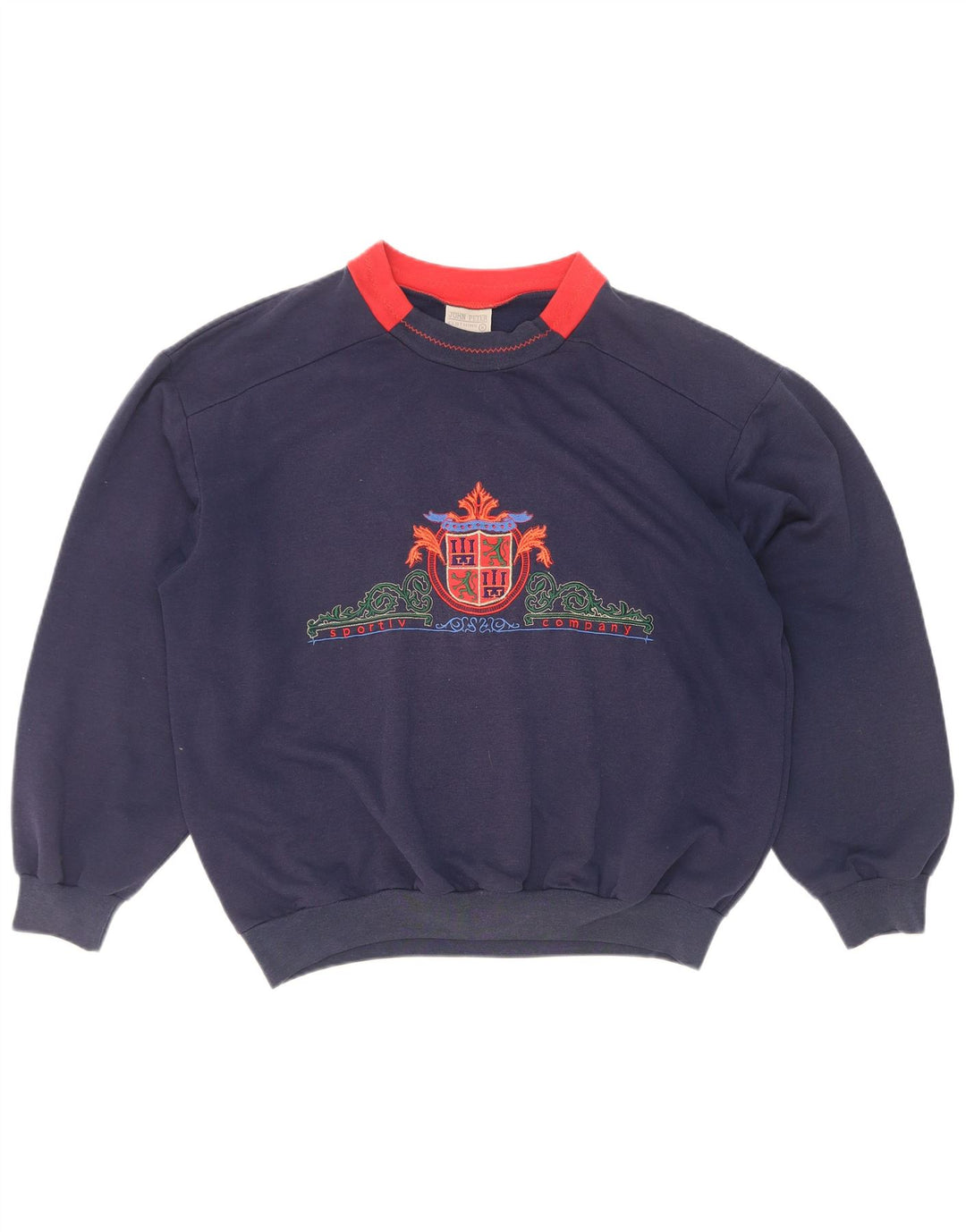 Hanorac pentru femei John Peter Pulover UK 16 mare, albastru marin, bloc de culoare