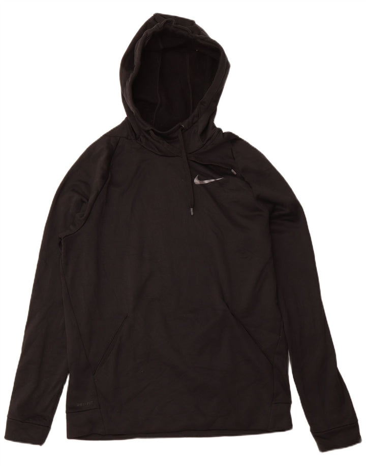 Pulover NIKE Dri Fit pentru bărbați, poliester mediu negru