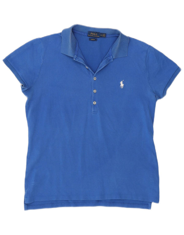 Polo Ralph Lauren pentru femei Slim Fit UK 14 Bumbac albastru mediu