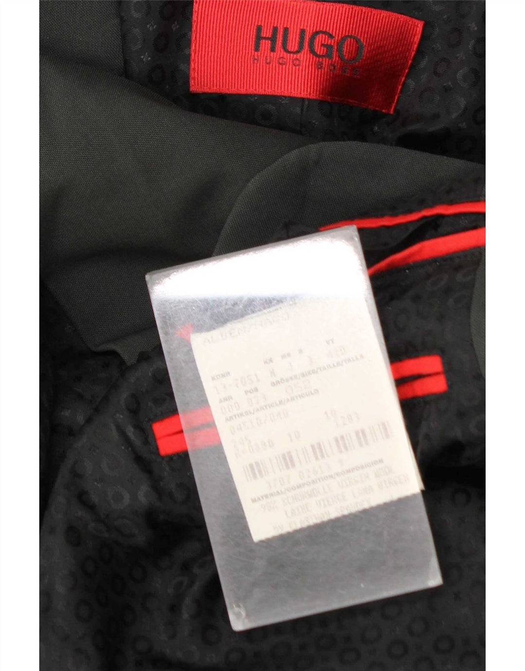 Blazer pentru bărbați Hugo Boss cu 2 nasturi EU 52 XL Lână gri