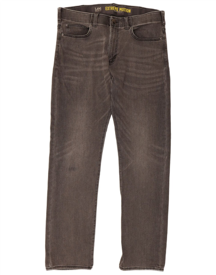 Blugi Lee pentru bărbați, slim, drepte, W36 L34, bumbac gri